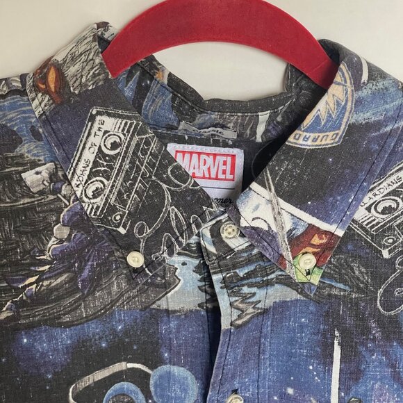 Reyn Spooner Guardians of the Galaxy Shirt Men’s XL Short Sleeve Classic Fit - Picture 9 of 10